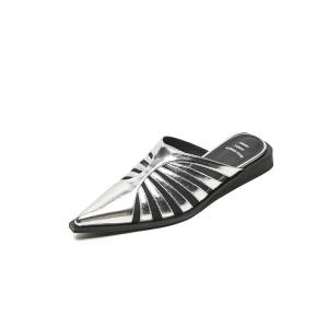 Мюли женские с закрытым носком женские Yeezyy Reezy, золотой