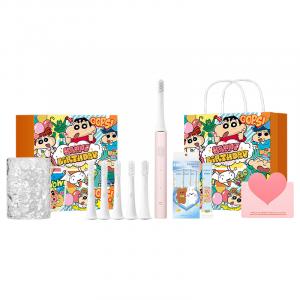 Электрическая зубная щетка MI Unisex Couple's Soundwave Vibration с щетиной DuPont, набор T100 Limited Xingji Xiaomi, розовый/мультиколор