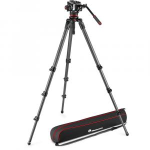 Жидкостная видеоголова Manfrotto 504X со штативом из углеродного волокна 536