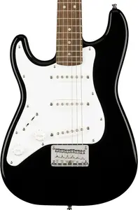 Электрогитара Squier Mini Stratocaster для левшей, гриф из лауреля, черная