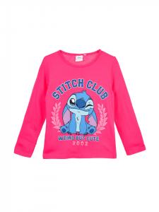 Рубашка с длинными рукавами розового цвета Stitch