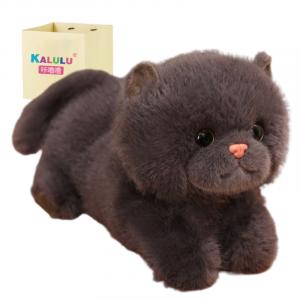 Ленивый кот, уютная плюшевая кукла для обнимашек, плюшевая кукла, высота 25см/35см Click, черный