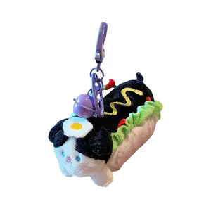 Зверек, Hot Dog Burger Dolls плюшевый кулон высотой 10см TUSHANDA, фиолетовый