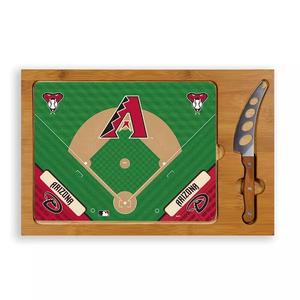 Набор сервировочных досок Picnic Time Arizona Diamondbacks со стеклянной столешницей