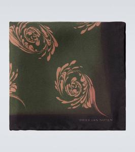 Шелковый платок с принтом Dries Van Noten, Dessin D