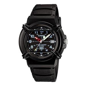 Часы CASIO Waterproof Sports Mens Black Analog, черный
