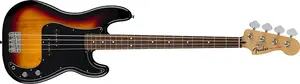 Fender Standard P Bass, гриф из лавра, черная накладка, трехцветный сунберст