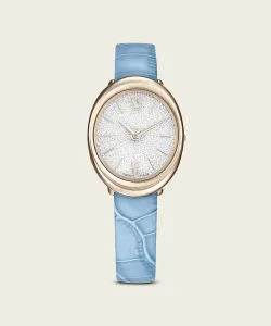 Официальные часы Swarovski Imber, швейцарского производства, с кожаным ремешком.