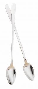 Набор ложек для холодного чая в ресторанном стиле, 8 шт. Fox Valley Traders, цвет Silver