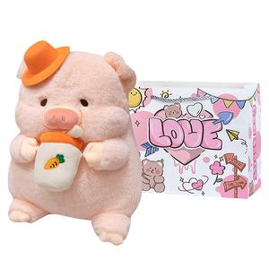 Очаровательная плюшевая игрушка поросенок молочный чай, плюшевая кукла, высота 35см/45см Julebaby