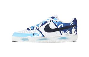 Nike Кроссовки для скейтборда Court Vision 1 Riding The Wind, износостойкие, низкие, унисекс, синие