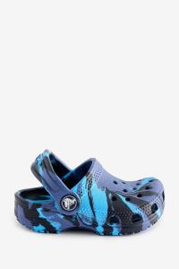 Детская обувь с мраморным узором Crocs, синий