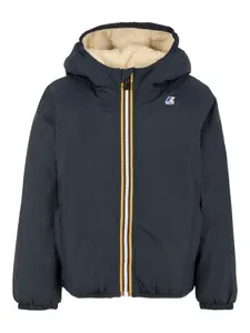 Куртка с флисовой подкладкой и капюшоном K Way Kids, синий