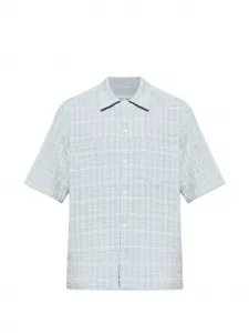 Рубашка в клетку с нагрудным карманом Samsoe Samsoe, синий