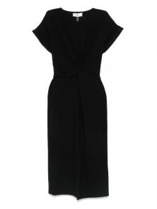 Платье миди из поплина NISSA, черный
