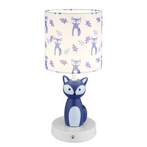 Светодиодная настольная лампа Globo Lighting Foxy, текстурированная ткань/керамика - 1-пламень - синий