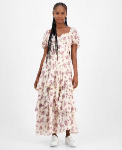 Женское длинное платье-бэбидолл с кружевной отделкой, размеры PXXS-4X And Now This, Palomino Combo