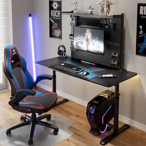 Письменный стол Yiruikang простой, регулируемый по высоте в 5 уровнях, матовый черный 120 см