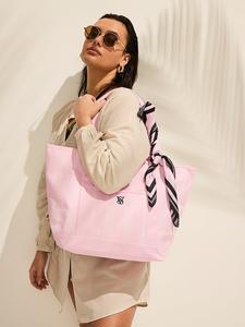 Фирменная холщовая сумка-тоут Victoria'S Secret, heritage stripe