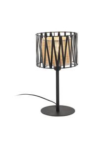 Настольная лампа Ø 20 x (В)37 см черного и коричневого цветов Licht-Erlebnisse