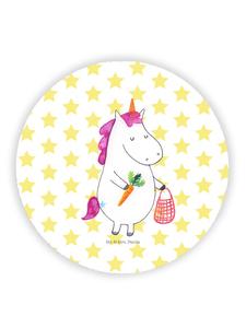 Mr. & Mrs. Panda Веганский магнит на холодильник с единорогом, без надписи, белого цвета