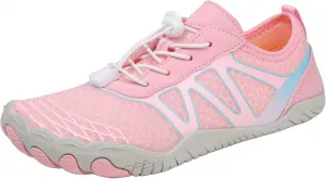 Аквашузы для плавания и активного отдыха Toumov, с широким носком и нулевой посадкой, нескользящие, розовые