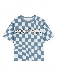 Футболка в клетку Marc Jacobs Kids, синий