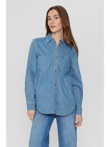 NÜMPH Светло-голубая джинсовая рубашка