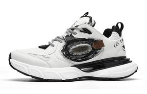 Кроссовки мужские толстые низкие черный/белый Trumppipe