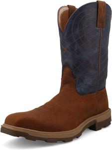Ботинки Twisted X Men's 11 с вставкой Nano Composite Toe, легкие X Western, Mocha & Denim