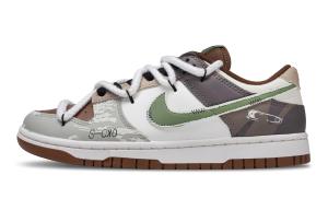 Nike Кроссовки для скейтбординга Dunk Ring Creek, износостойкие, унисекс, светло-коричневые