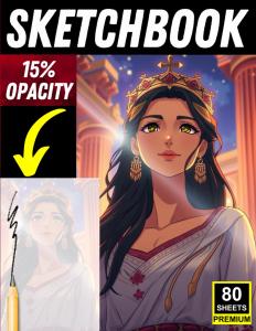An Ethereal Anime Sketchbook for Graceful Female Portraits: 15% Opacity Light-Filled Female Portraits for Drawing Practice (Independently published)