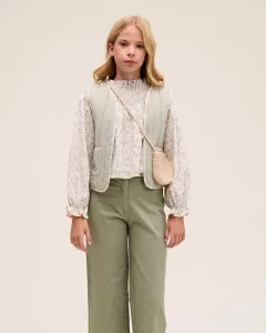 Длинные штаны для девочки Dadati, зеленый