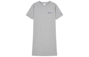 Короткое платье с короткими рукавами Japan Version Champion, светло-серый