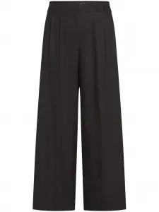 Широкие брюки со складками KARL LAGERFELD, черный