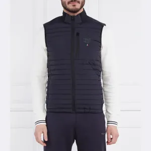 Пуховик без рукавов стандартного кроя Aeronautica Militare, синий