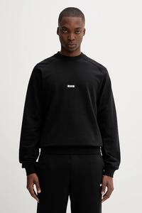 Хлопковая толстовка Msgm, черный