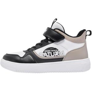 QIAODAN Детские кроссовки для скейтбординга с противоскользящей подошвой, износостойкие, черного и белого цвета, для подростков