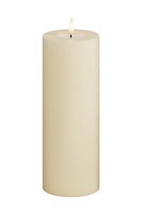 Светодиодная свеча Cream Bloklys 7,5 х 20 см Deluxe Homeart, бежевый