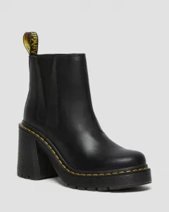 Ботинки-челси кожаные Dr. Martens Spence на расклешенном каблуке, черный