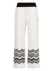 Брюки с узором зигзаг Missoni Kids, белый