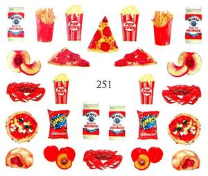 Водные наклейки для ногтей - №251, Raisin