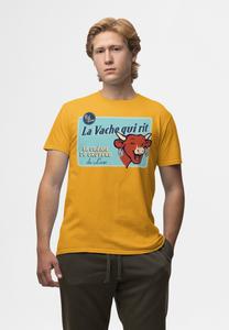 Футболка с принтом THE LAUGHING COW LUXURY CREAM OF GRUYERE Henry Tiger, золотой