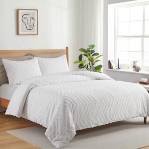 Комплекты пододеяльников из 3 предметов, комплекты постельного белья размера «queen-size» или «king-size» Peace Nest, цвет White/Wave