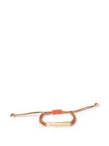 Браслет из хлопка и металла MIU MIU, золотой