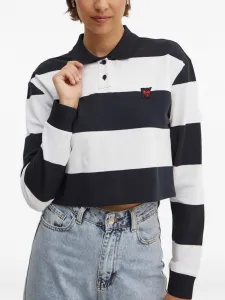 Поло в полоску Dkny, черный