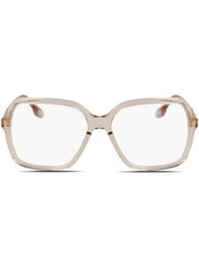 Victoria Beckham Eyewear очки в квадратной оправе, коричневый