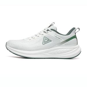 PEAK Кроссовки Attitude 7.0 Shock Absorbers с противоскользящим покрытием, износостойкие, низкие, повседневные, мужские, белые, зеленые