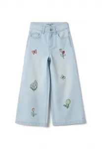 Джинсы-Клеш с цветочной вышивкой Ovs, Light Blue