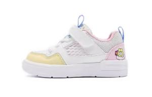 QIAODAN Низкие, амортизирующие, износостойкие детские туфли белого и розового цвета для младенцев и малышей